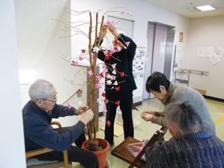 赤・白・ピンクの花