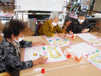 南知多町デイサービスセンター「カレンダー作り」