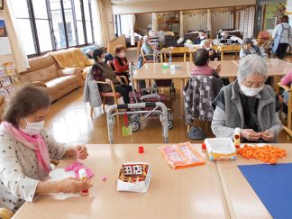 南知多町デイサービスセンター「富士山の壁面」