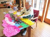 南知多町デイサービスセンターサテライト「春の壁面」