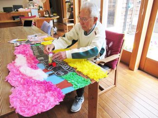 南知多町デイサービスセンターサテライト「春の壁面」