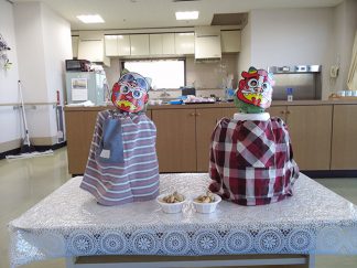 節分で豆まき
