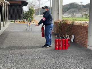 あい寿の丘・ひだまり「消火訓練」